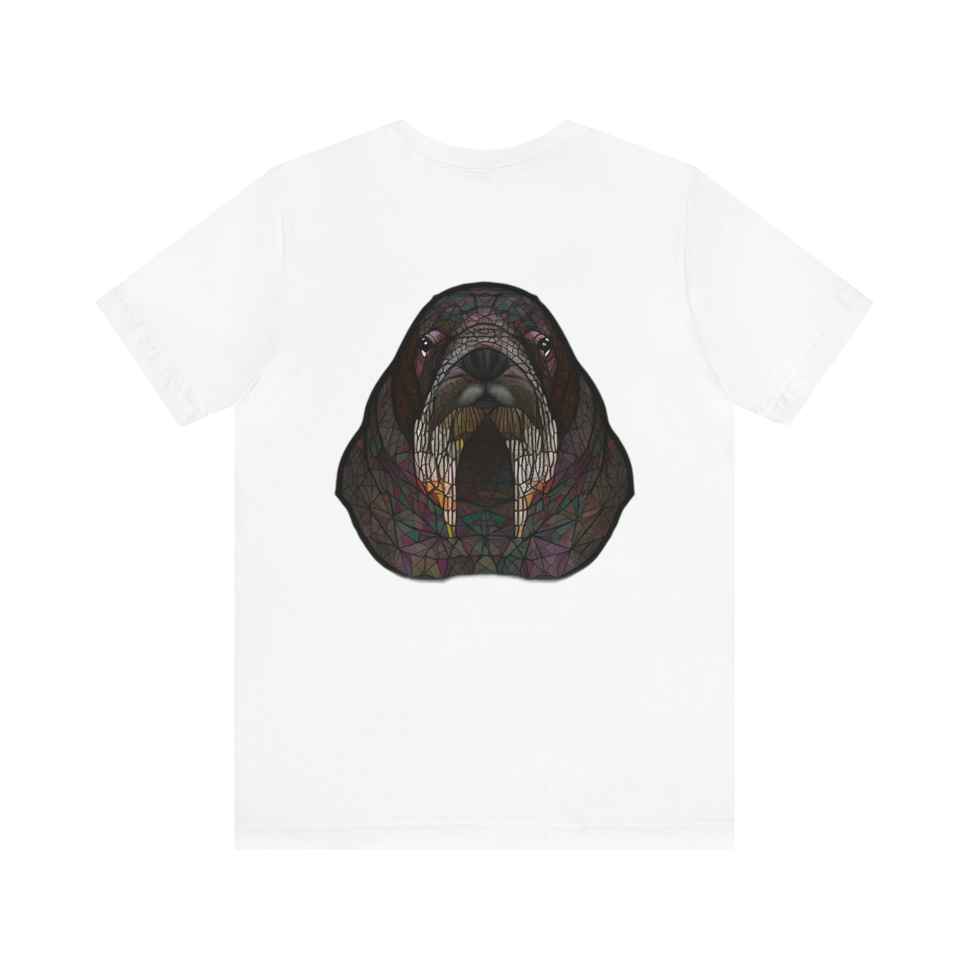 Unisex Jersey Short Sleeve Cotton Tee - GEOMETRIC WALRUS - 12 SECONDS APPAREL