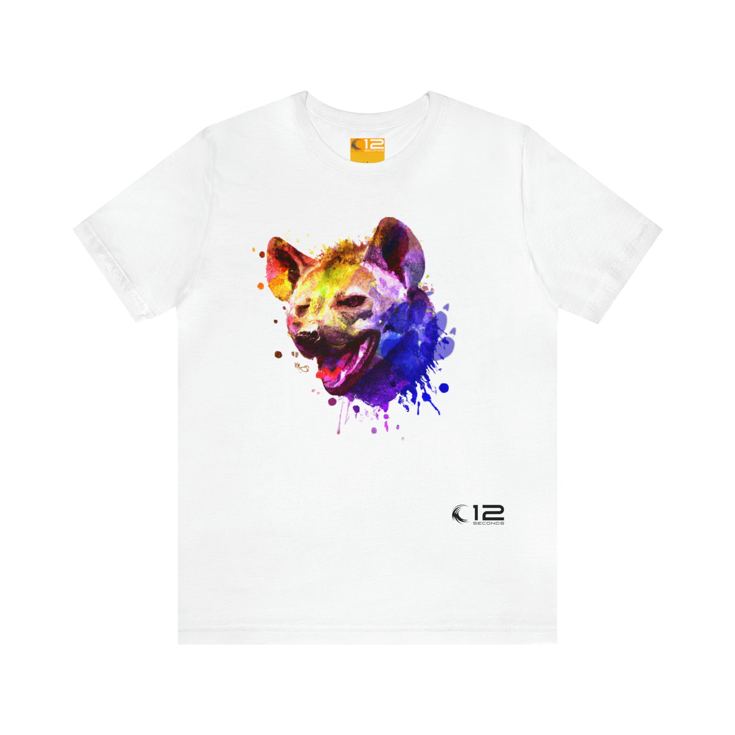 Unisex Jersey Short Sleeve Tee - HYENA COLORBURST - 12 SECONDS APPAREL