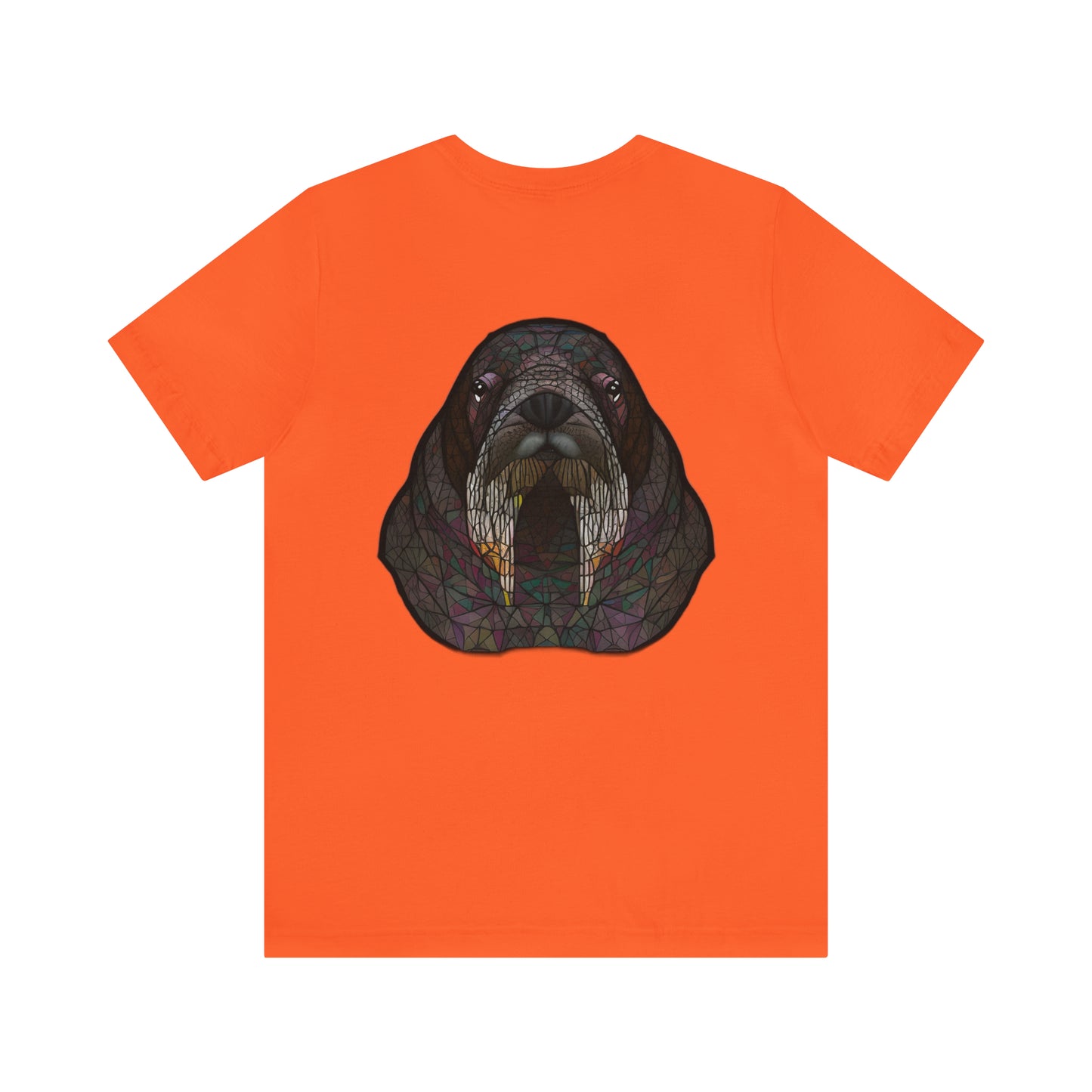 Unisex Jersey Short Sleeve Cotton Tee - GEOMETRIC WALRUS - 12 SECONDS APPAREL