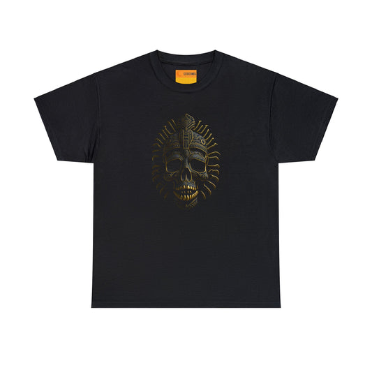 Heavy Cotton Tee - AZTEC SKULL - 12 SECONDS APPAREL