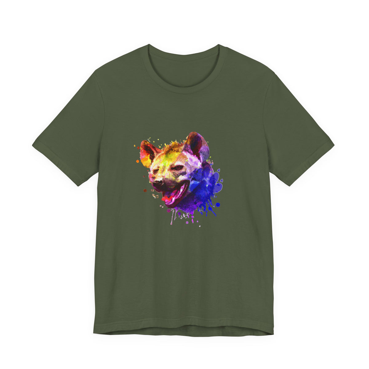 Hyena T-Shirt — Colourful African Wildlife Graphic Tee