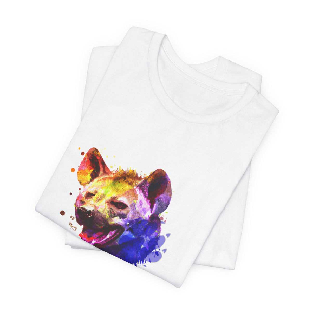 Hyena T-Shirt — Colourful African Wildlife Graphic Tee