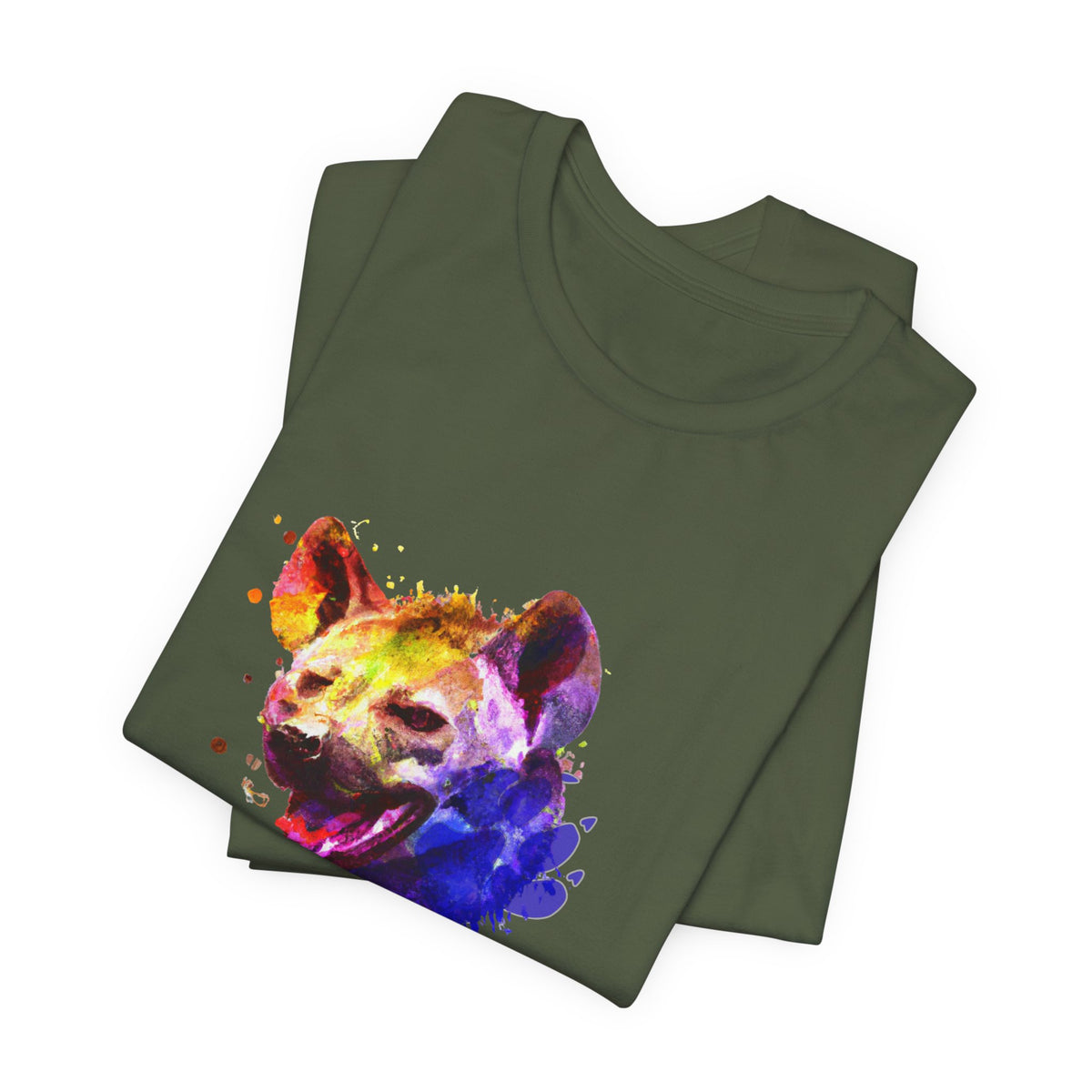 Hyena T-Shirt — Colourful African Wildlife Graphic Tee