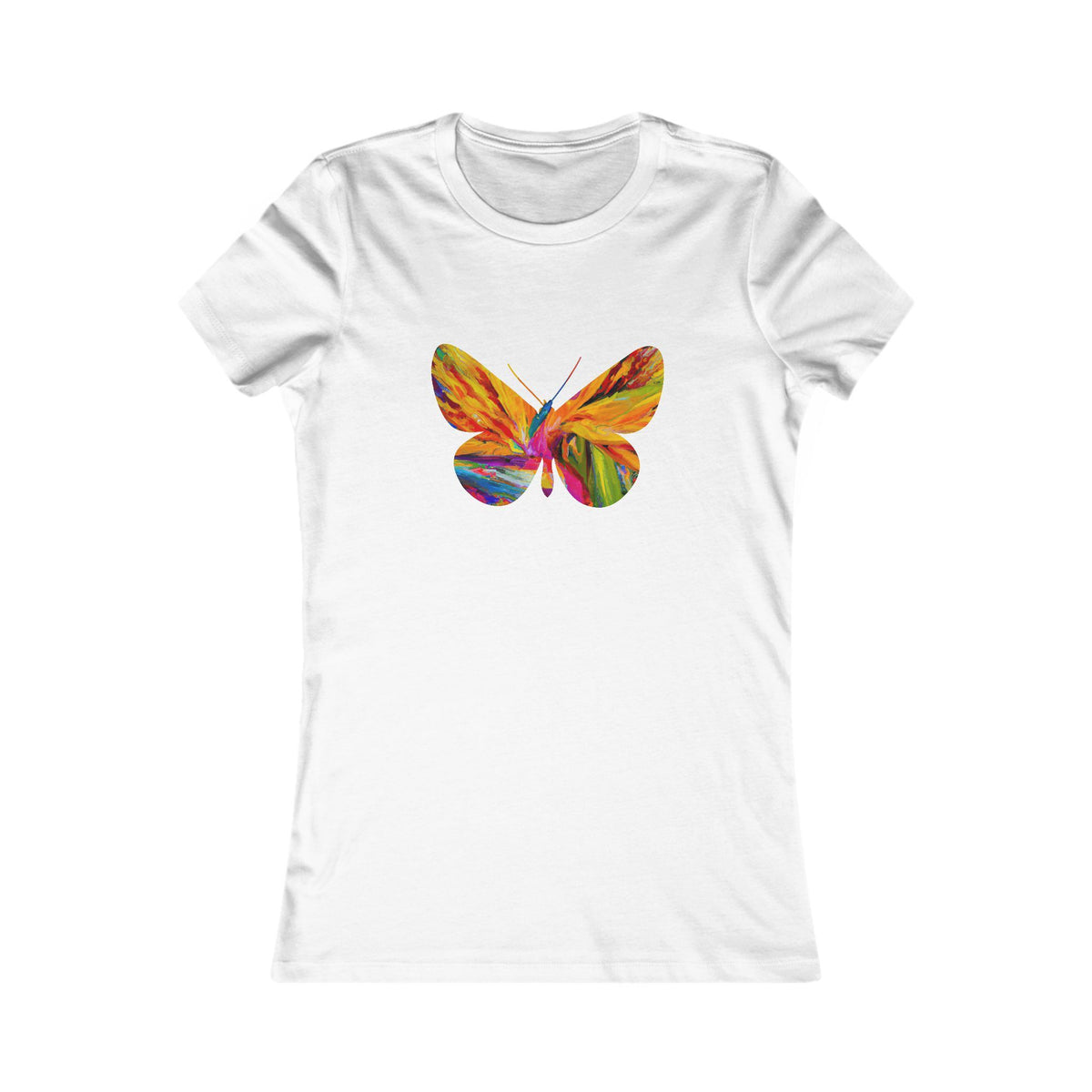 Strelitzia & Butterfly T-Shirt for Women — Floral Tee