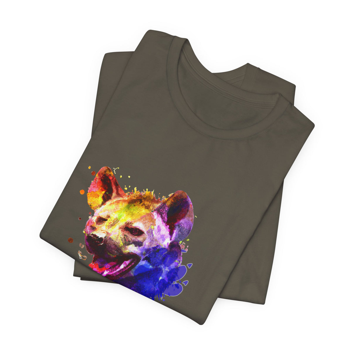 Hyena T-Shirt — Colourful African Wildlife Graphic Tee
