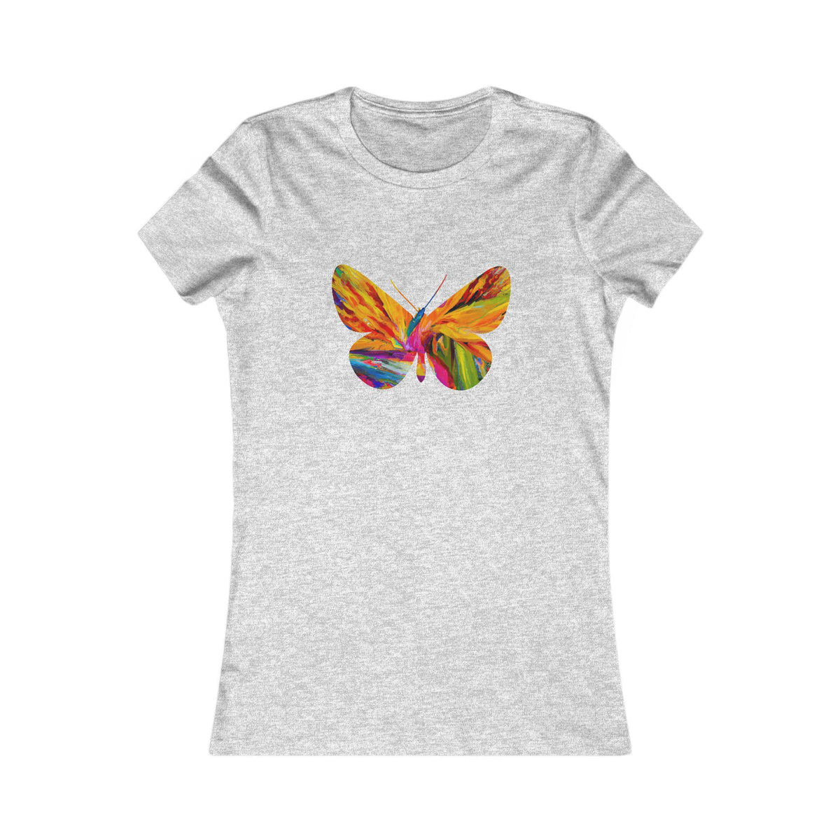 Strelitzia & Butterfly T-Shirt for Women — Floral Tee
