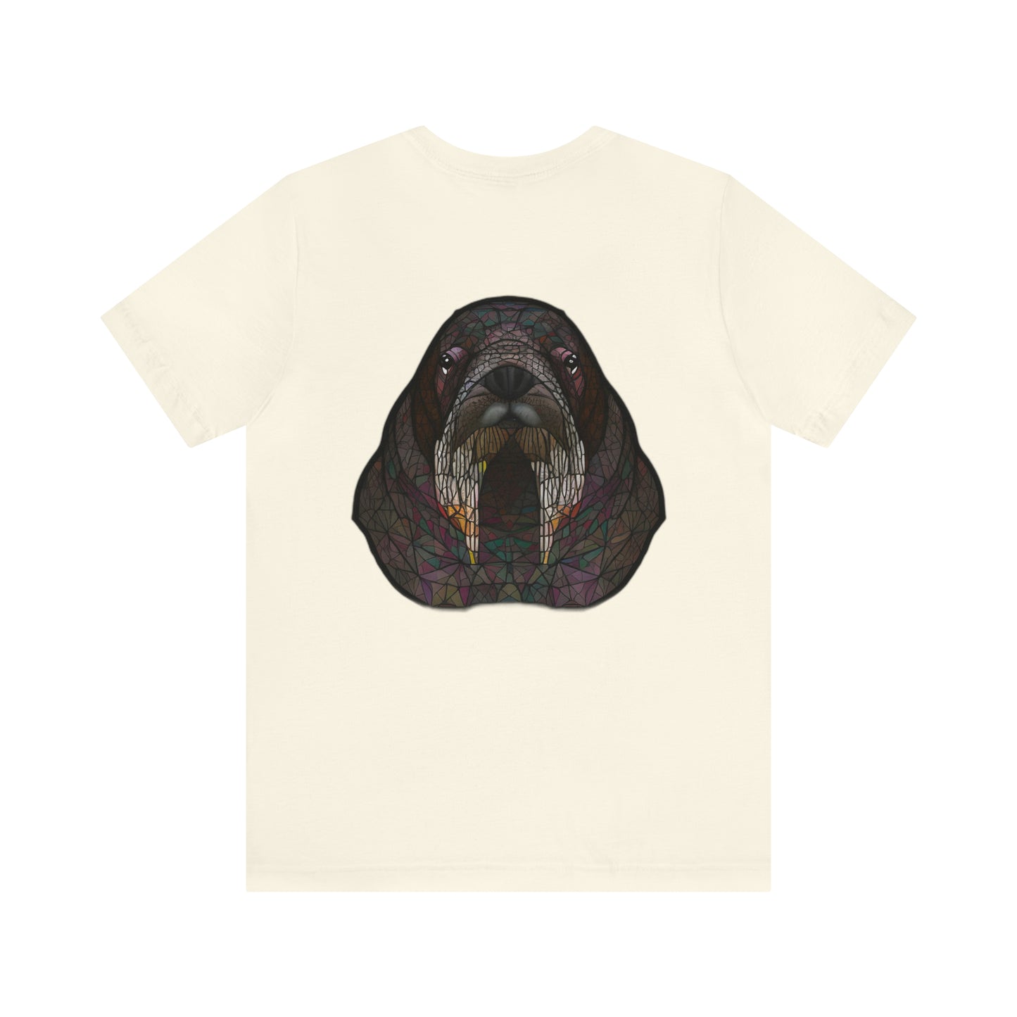 Unisex Jersey Short Sleeve Cotton Tee - GEOMETRIC WALRUS - 12 SECONDS APPAREL