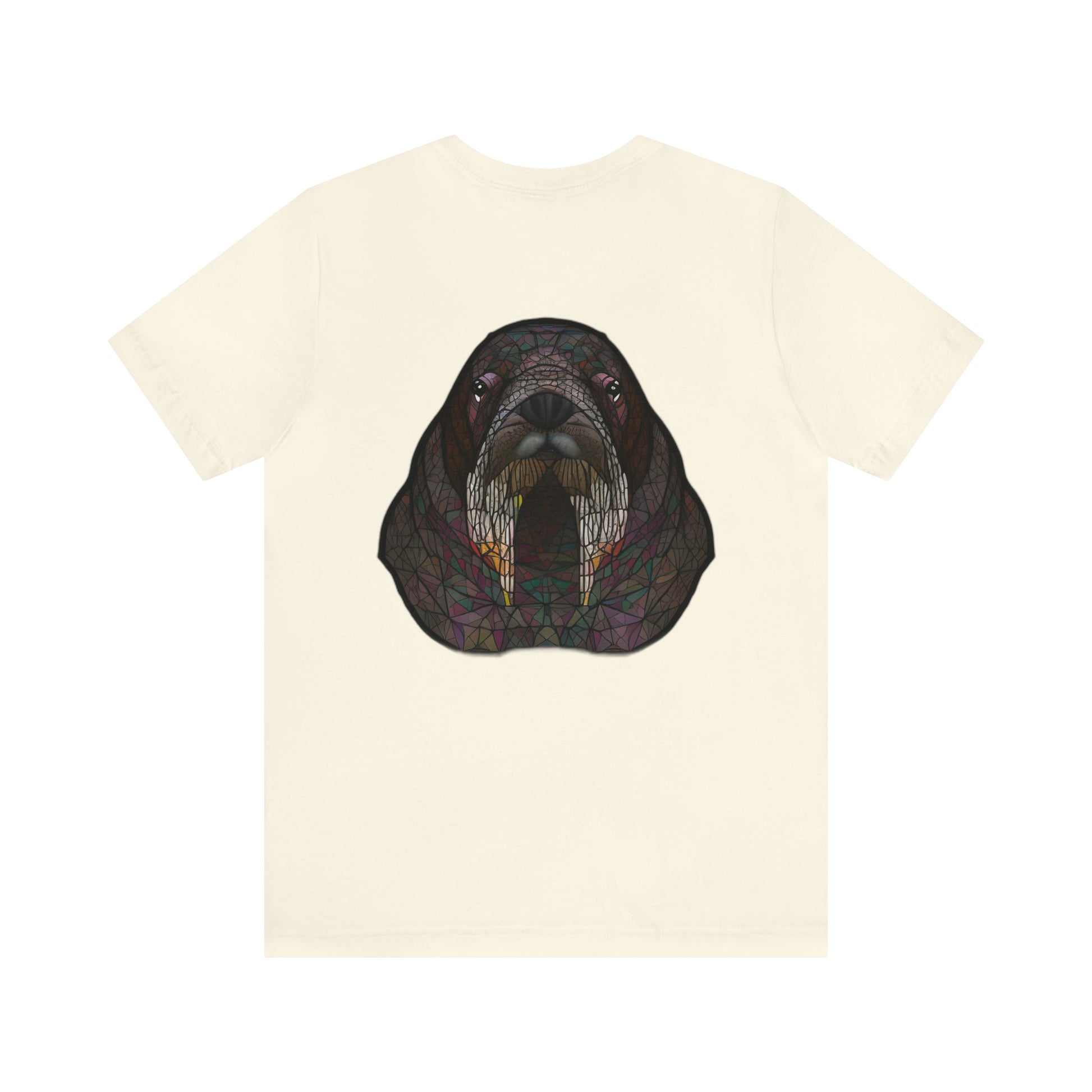 Unisex Jersey Short Sleeve Cotton Tee - GEOMETRIC WALRUS - 12 SECONDS APPAREL