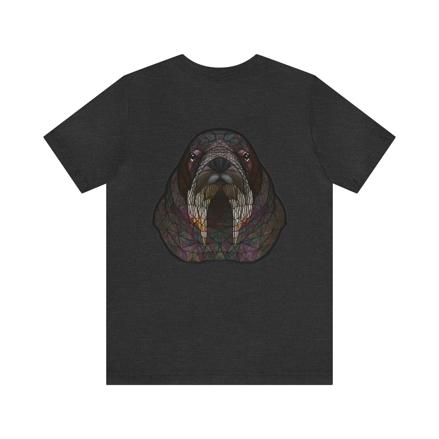Unisex Jersey Short Sleeve Cotton Tee - GEOMETRIC WALRUS - 12 SECONDS APPAREL