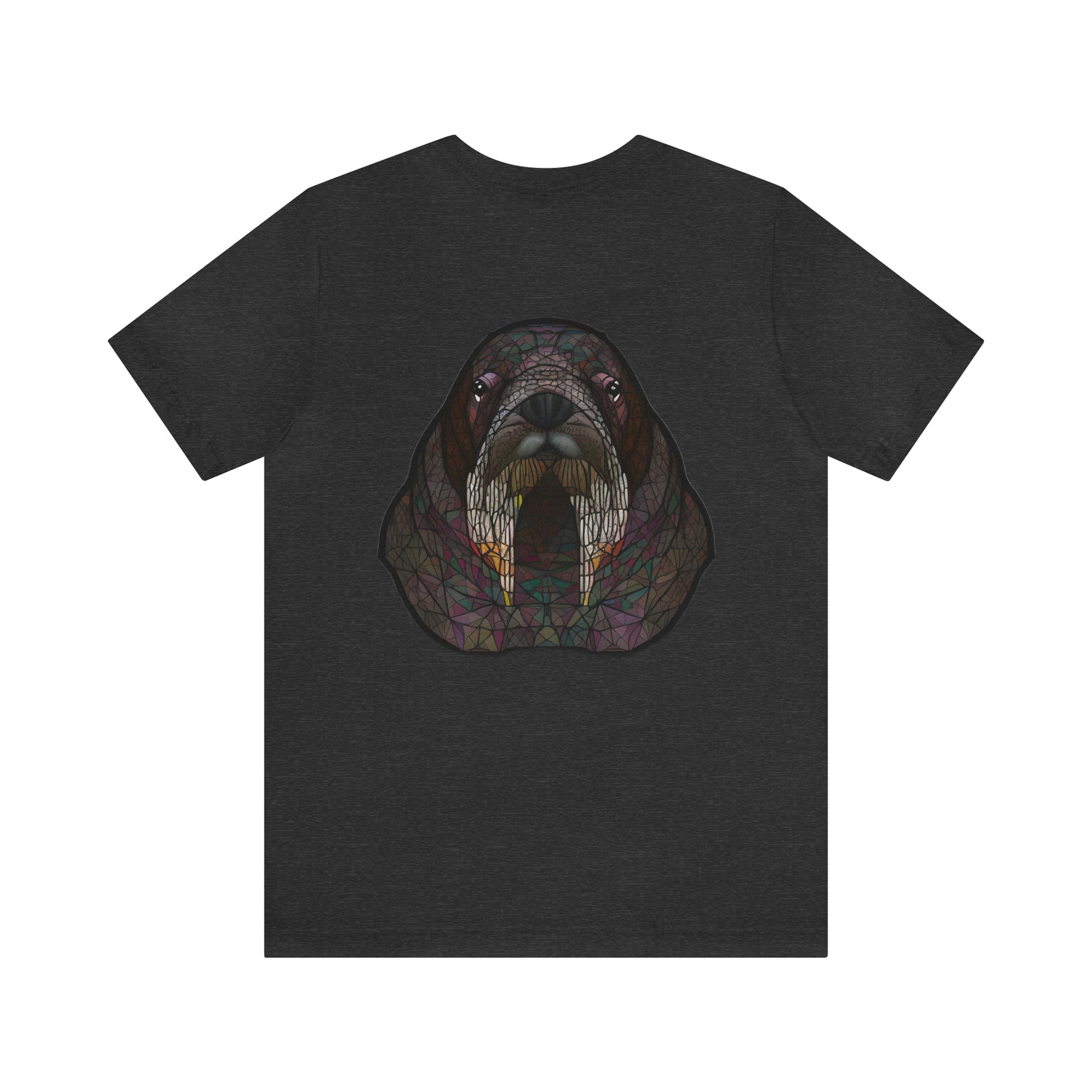 Unisex Jersey Short Sleeve Cotton Tee - GEOMETRIC WALRUS - 12 SECONDS APPAREL