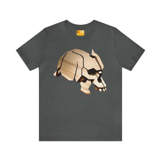 Unisex Jersey Short Sleeve Cotton Tee - SKULL ANIMAL - 12 SECONDS APPAREL