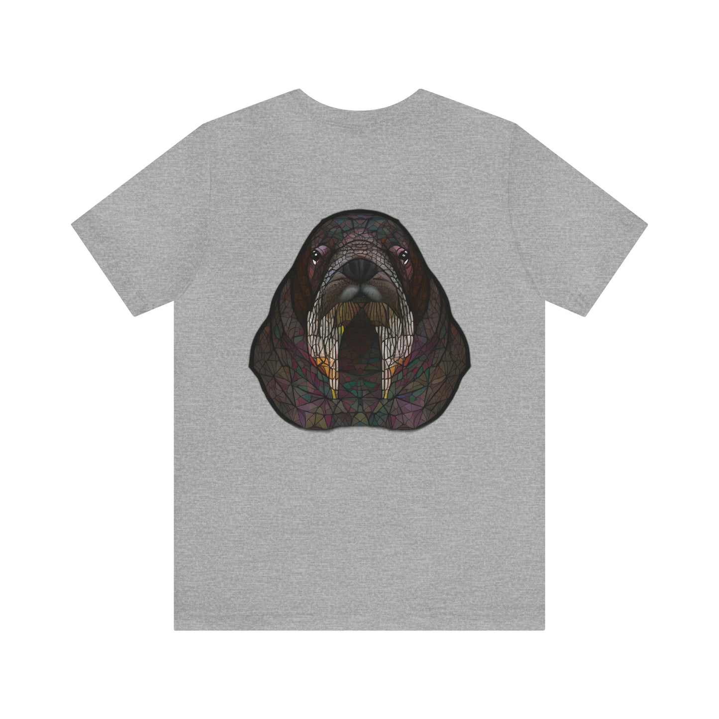 Unisex Jersey Short Sleeve Cotton Tee - GEOMETRIC WALRUS - 12 SECONDS APPAREL