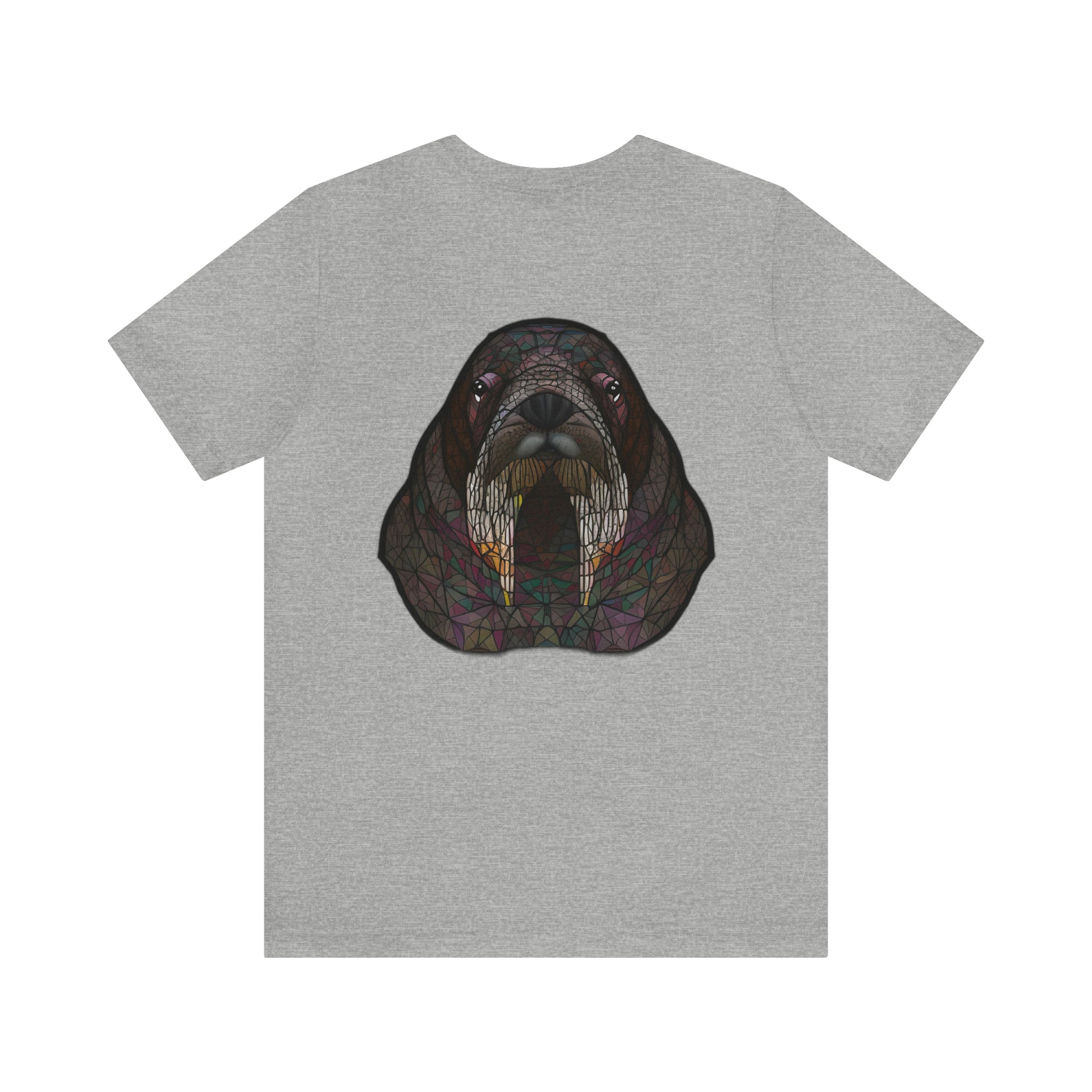 Unisex Jersey Short Sleeve Cotton Tee - GEOMETRIC WALRUS - 12 SECONDS APPAREL
