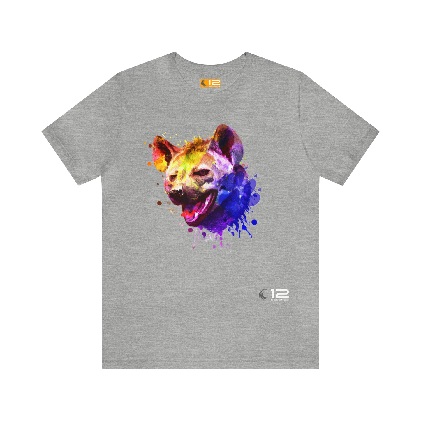Unisex Jersey Short Sleeve Tee - HYENA COLORBURST - 12 SECONDS APPAREL