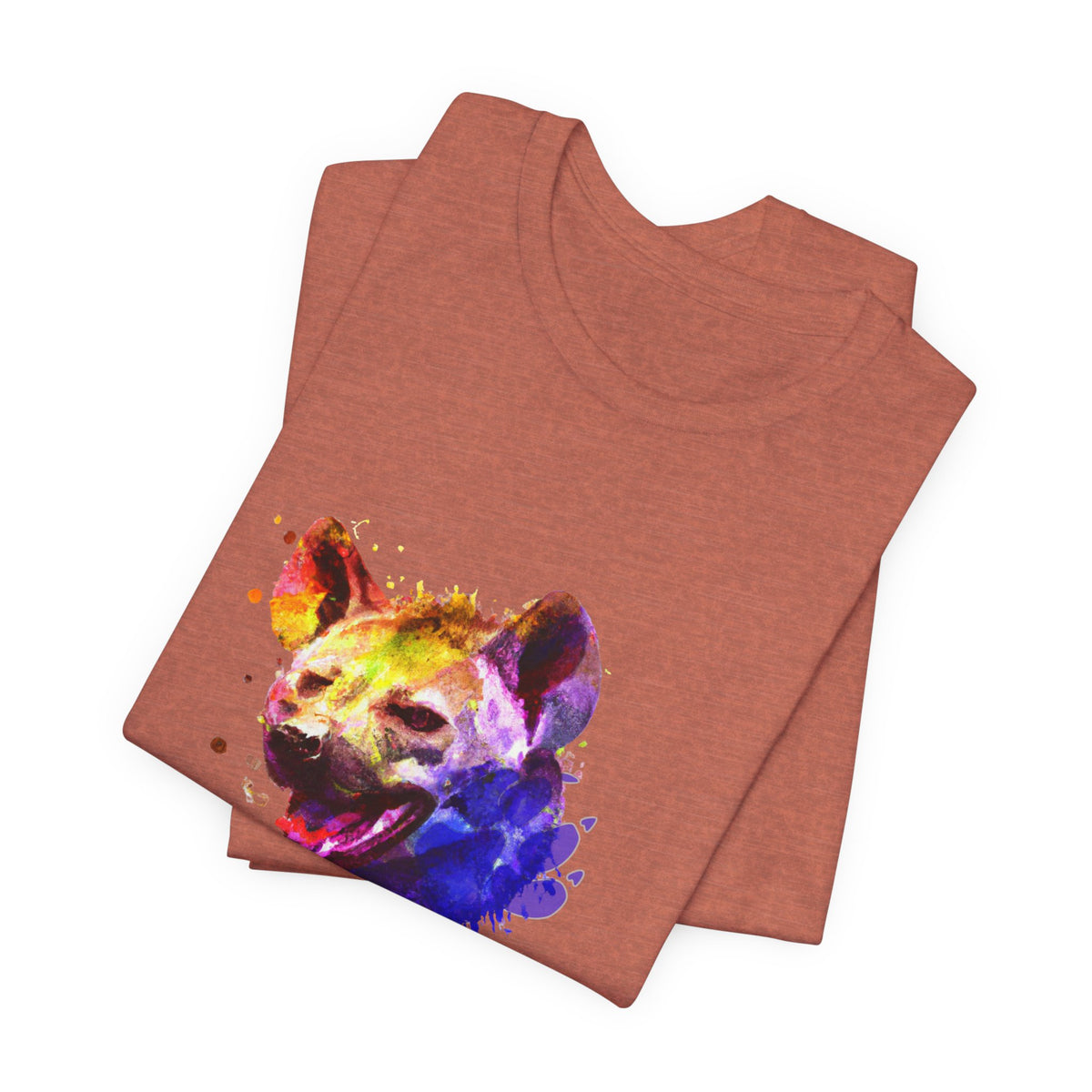 Hyena T-Shirt — Colourful African Wildlife Graphic Tee