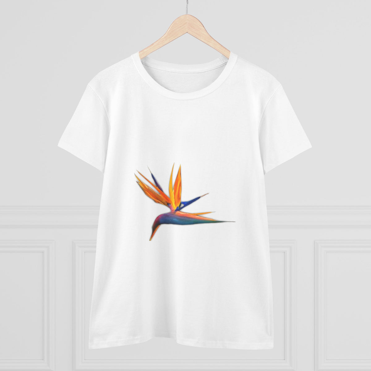 Bird of Paradise T-Shirt for Women — Strelitzia Flower Tee