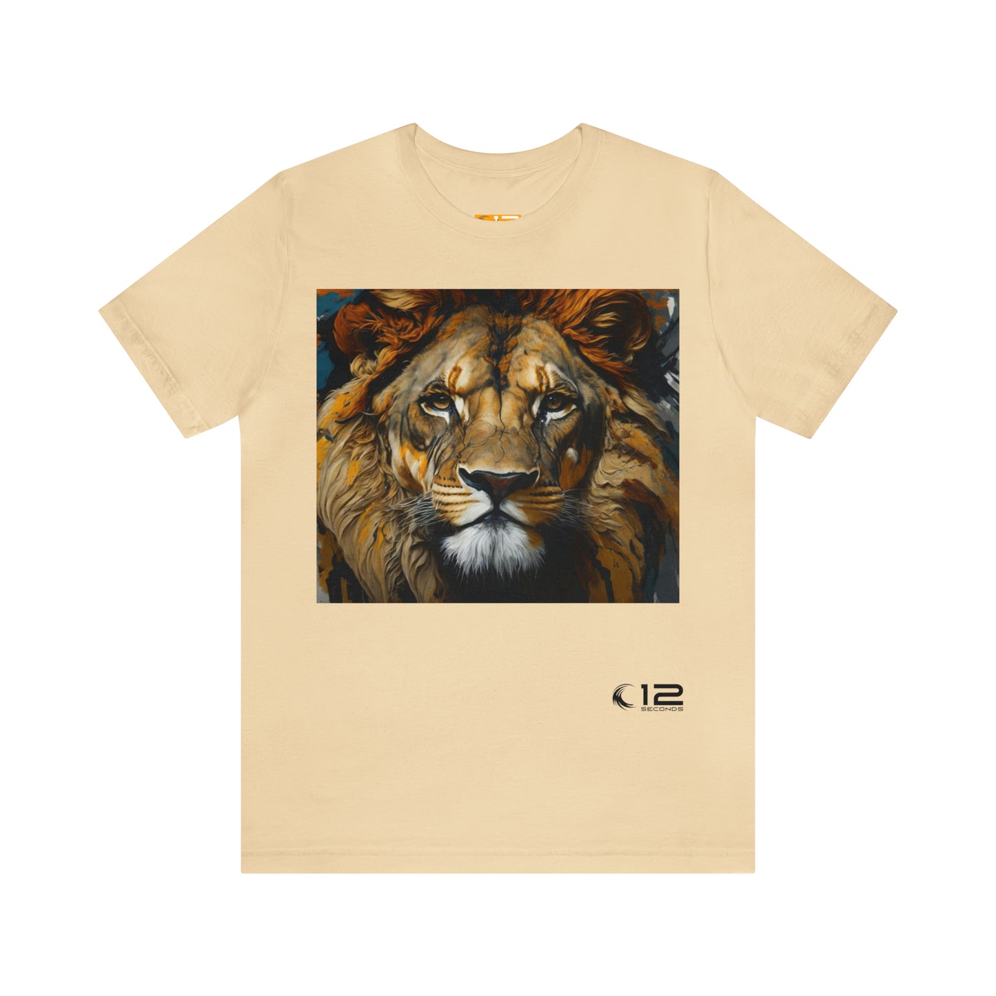 Jersey Cotton Tee - ABSTRACT LION - 12 SECONDS APPAREL