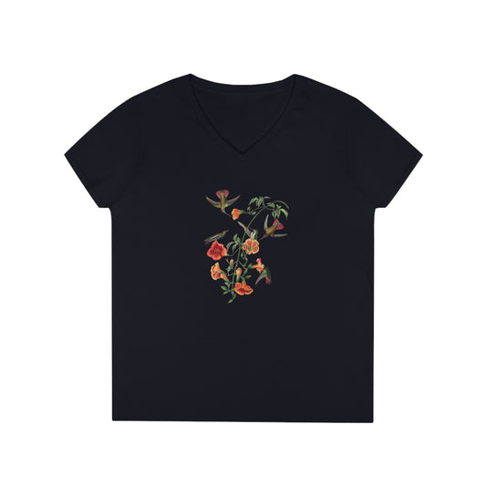 Ladies' V-Neck T-Shirt - SUNBIRDS - 12 SECONDS APPAREL