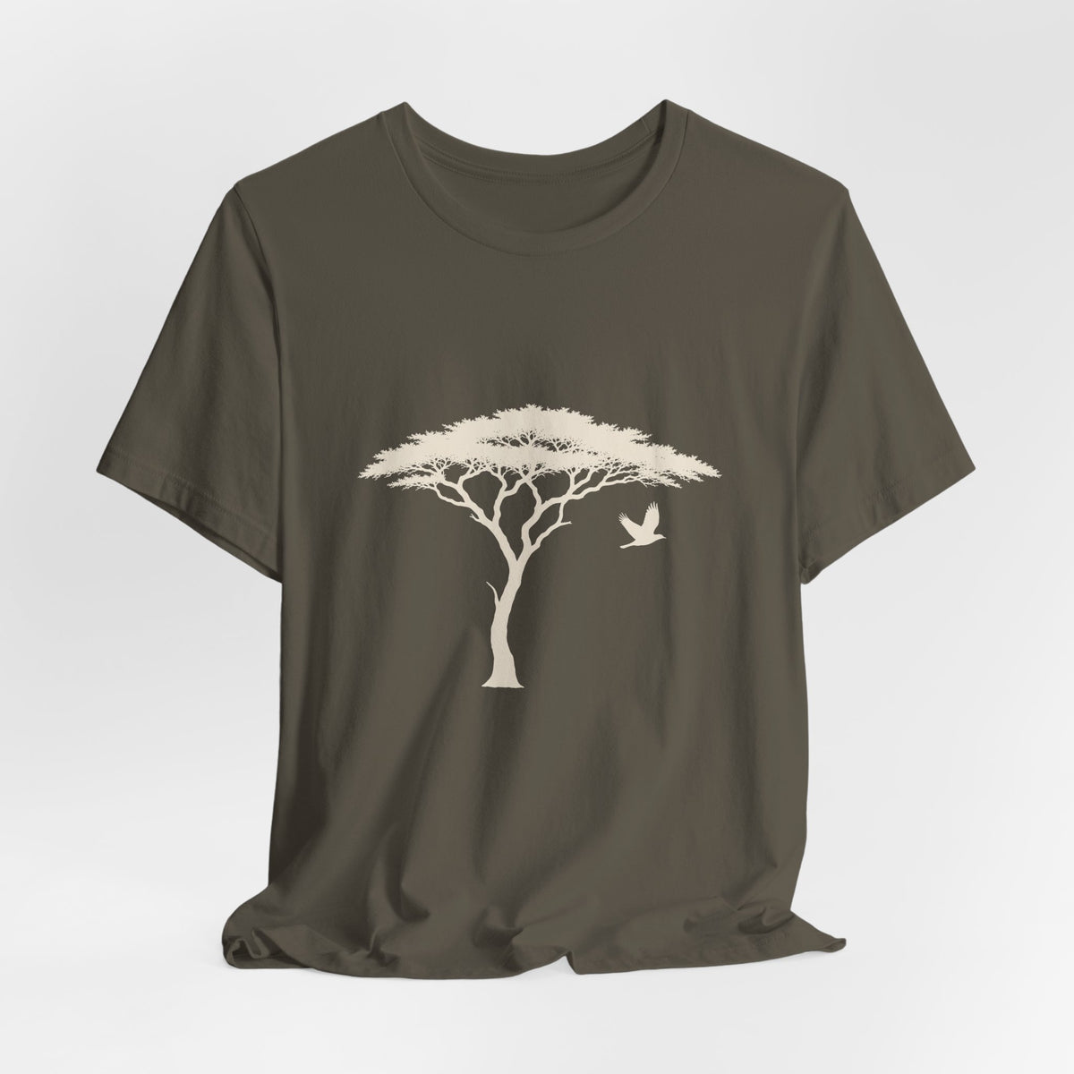 Lone Acacia Tree T-Shirt — African Savanna Graphic Tee