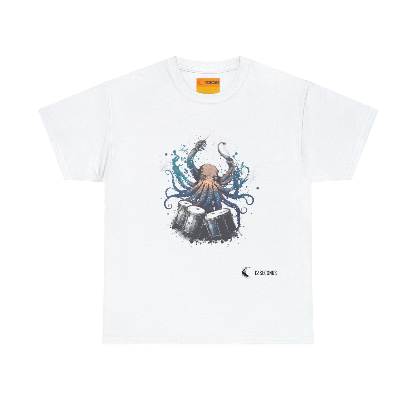 Heavy Cotton Tee - OCTODRUMMER - 12 SECONDS APPAREL