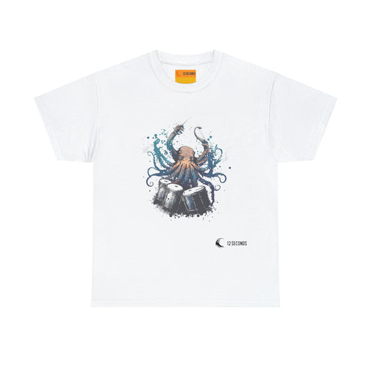 Heavy Cotton Tee - OCTODRUMMER - 12 SECONDS APPAREL