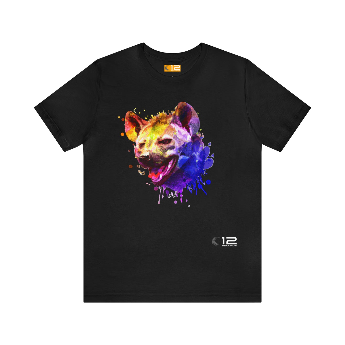 Unisex Jersey Short Sleeve Tee - HYENA COLORBURST - 12 SECONDS APPAREL