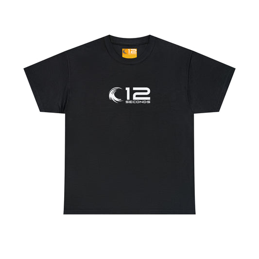 Unisex Heavy Cotton Tee - 12 SECONDS LOGO - 12 SECONDS APPAREL