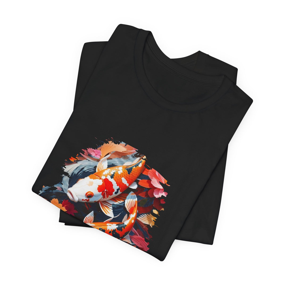 Koi Fish T-Shirt — Koi Drift Floral Graphic Tee