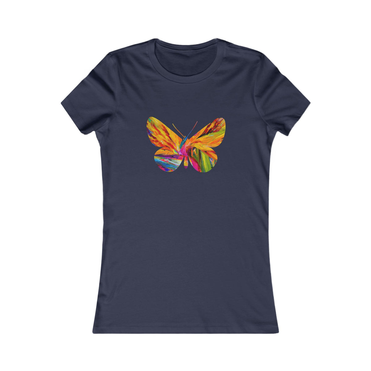 Strelitzia & Butterfly T-Shirt for Women — Floral Tee