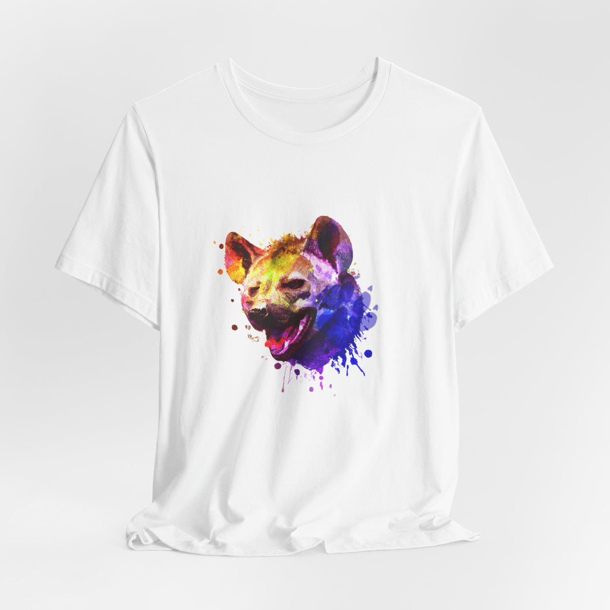 Hyena T-Shirt — Colourful African Wildlife Graphic Tee