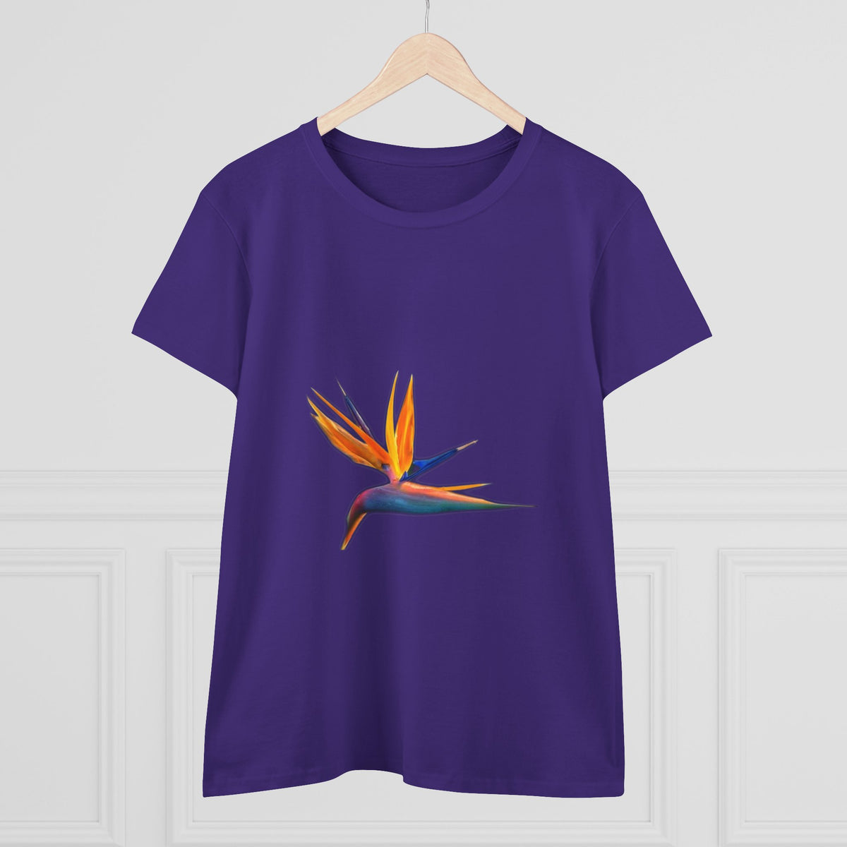 Bird of Paradise T-Shirt for Women — Strelitzia Flower Tee