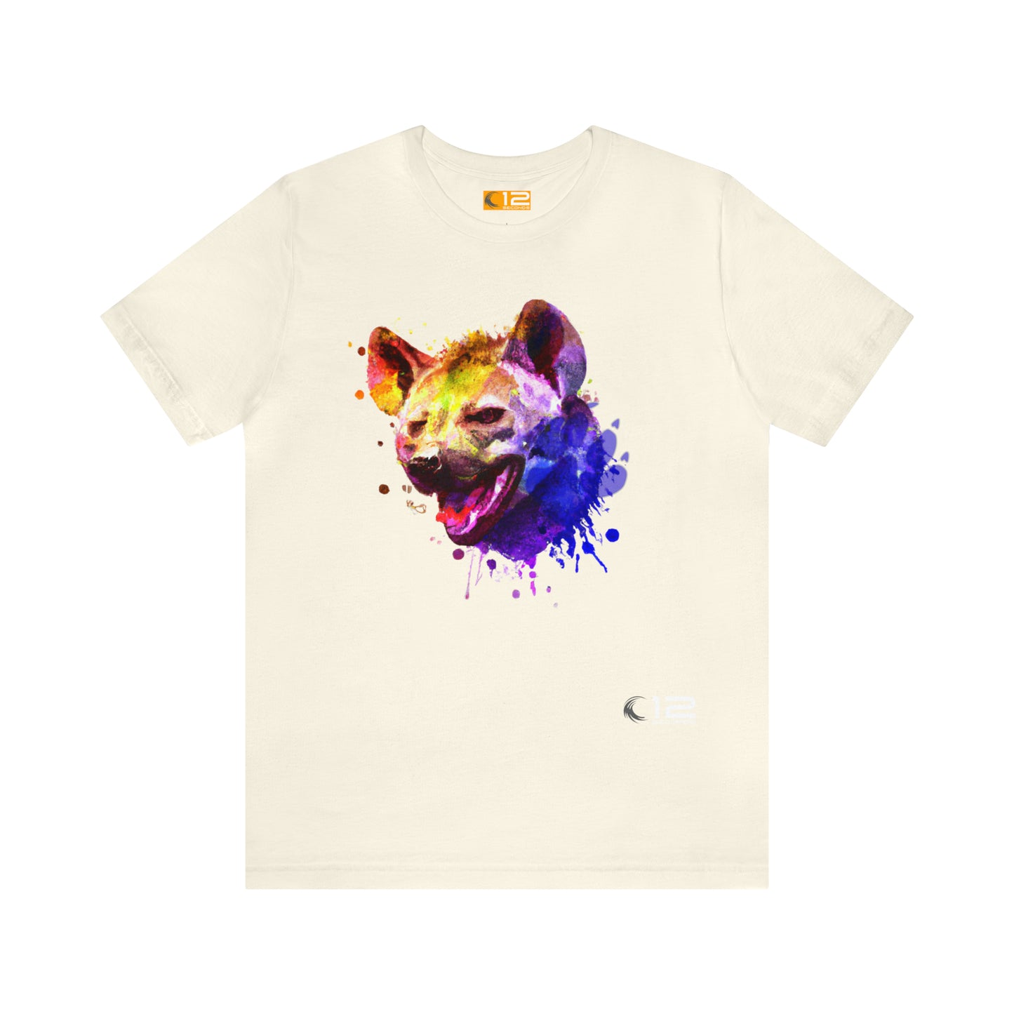 Unisex Jersey Short Sleeve Tee - HYENA COLORBURST - 12 SECONDS APPAREL