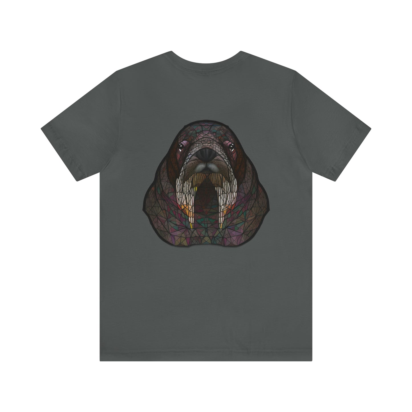 Unisex Jersey Short Sleeve Cotton Tee - GEOMETRIC WALRUS - 12 SECONDS APPAREL