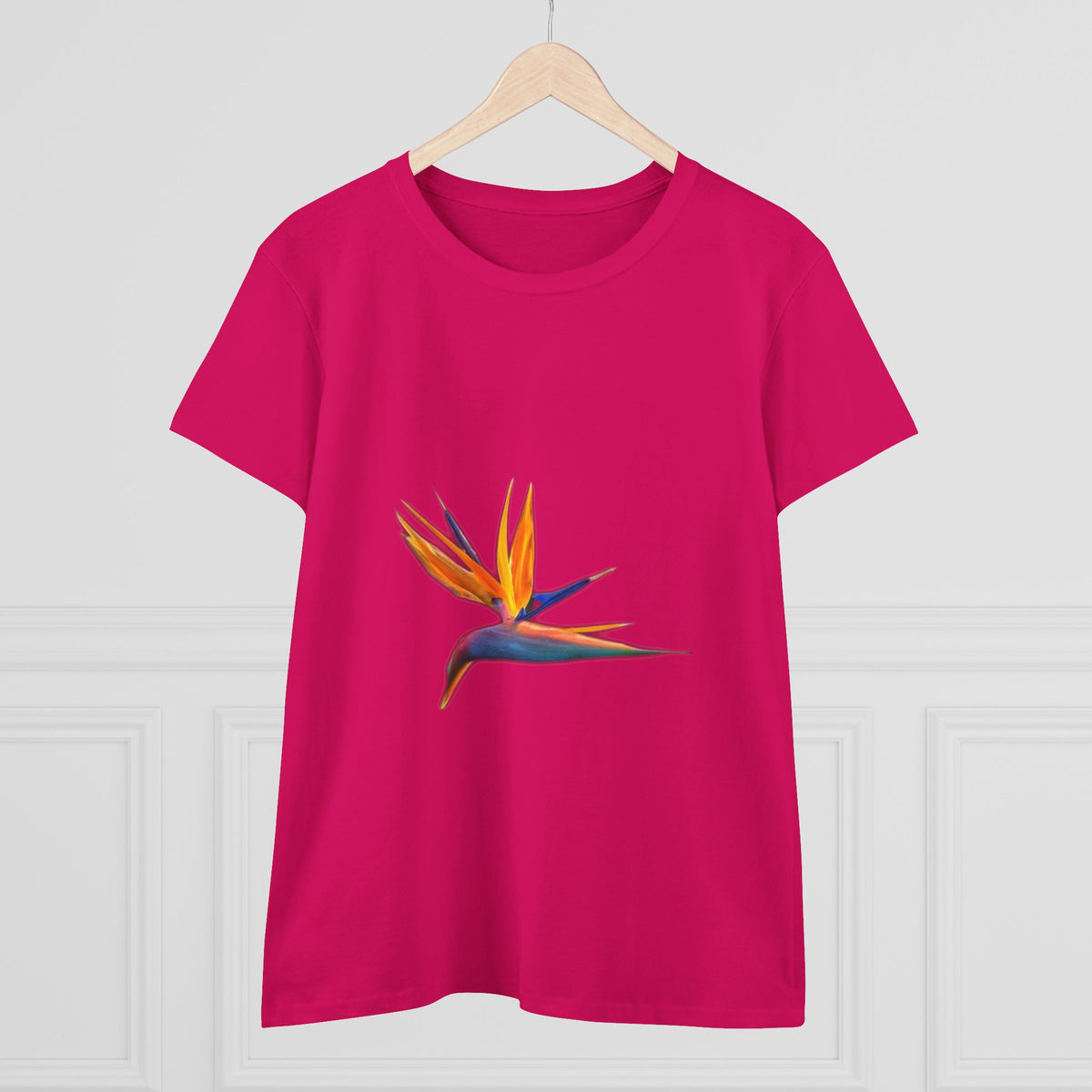 Bird of Paradise T-Shirt for Women — Strelitzia Flower Tee