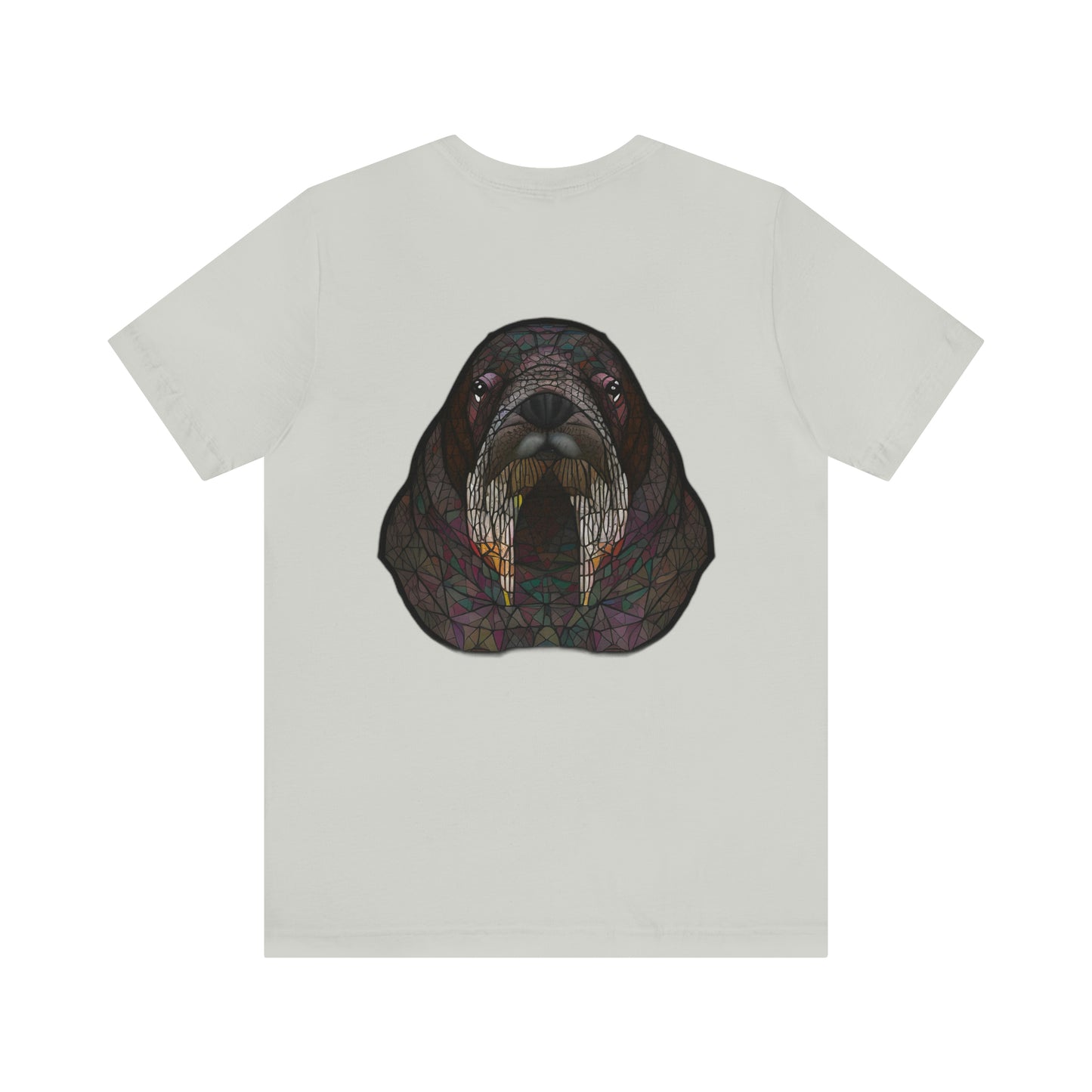 Unisex Jersey Short Sleeve Cotton Tee - GEOMETRIC WALRUS - 12 SECONDS APPAREL