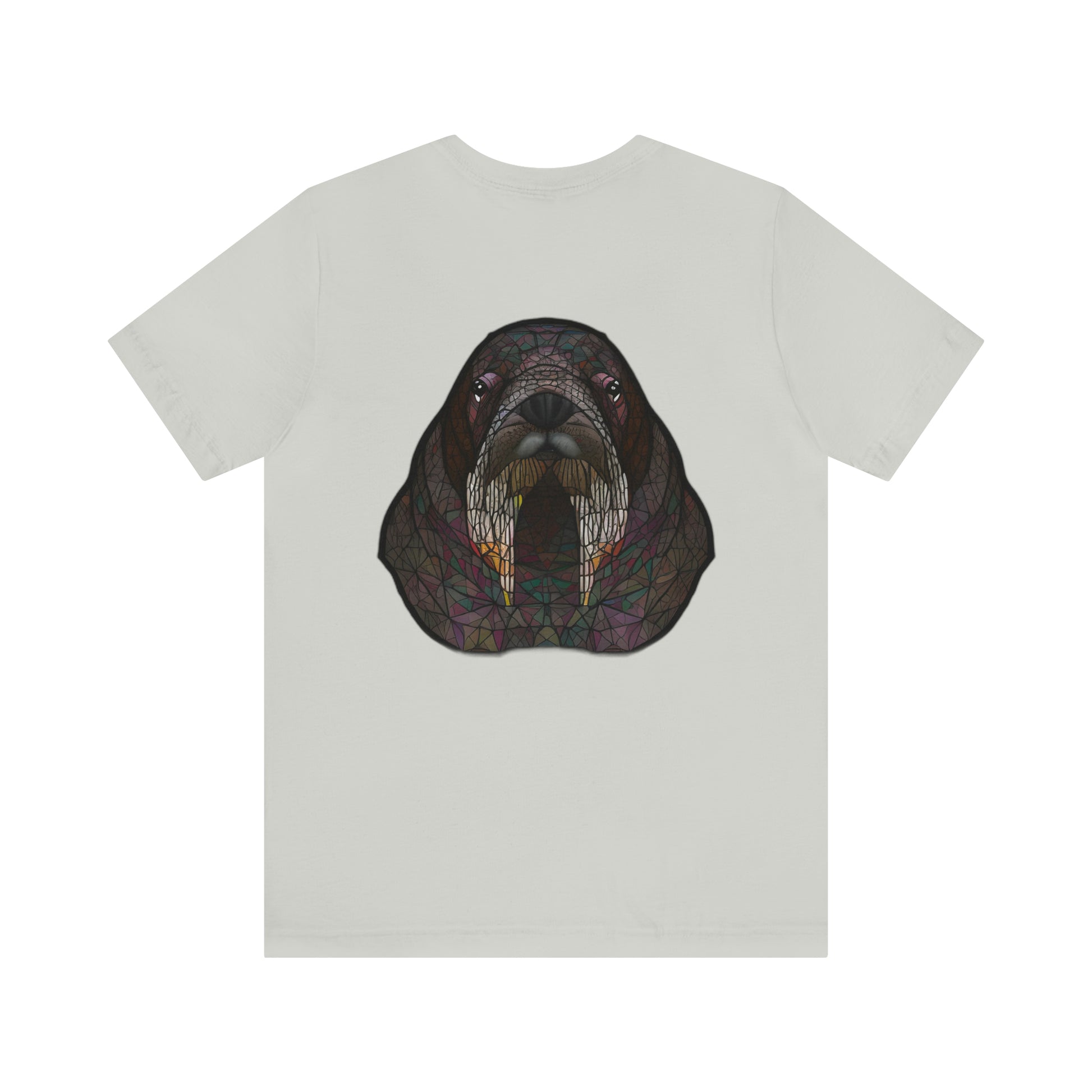 Unisex Jersey Short Sleeve Cotton Tee - GEOMETRIC WALRUS - 12 SECONDS APPAREL