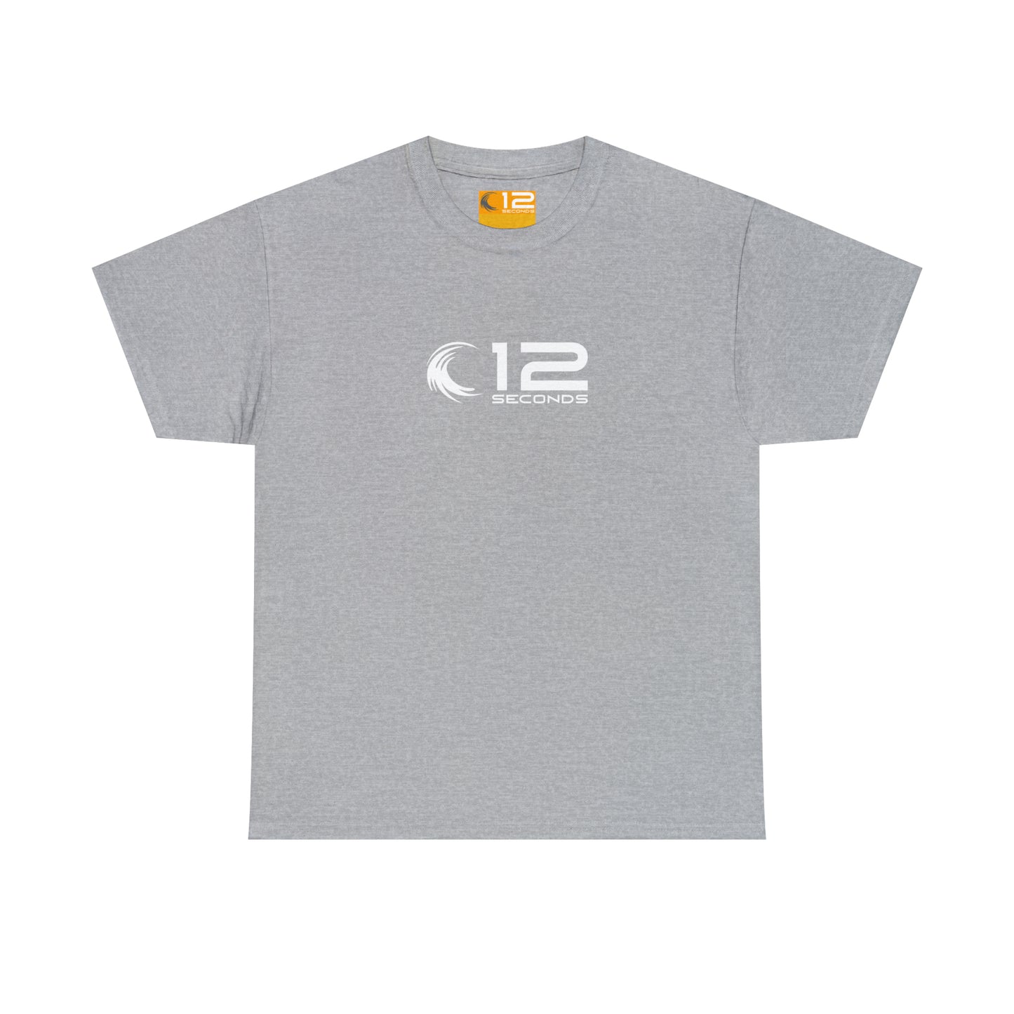 Unisex Heavy Cotton Tee - 12 SECONDS LOGO - 12 SECONDS APPAREL