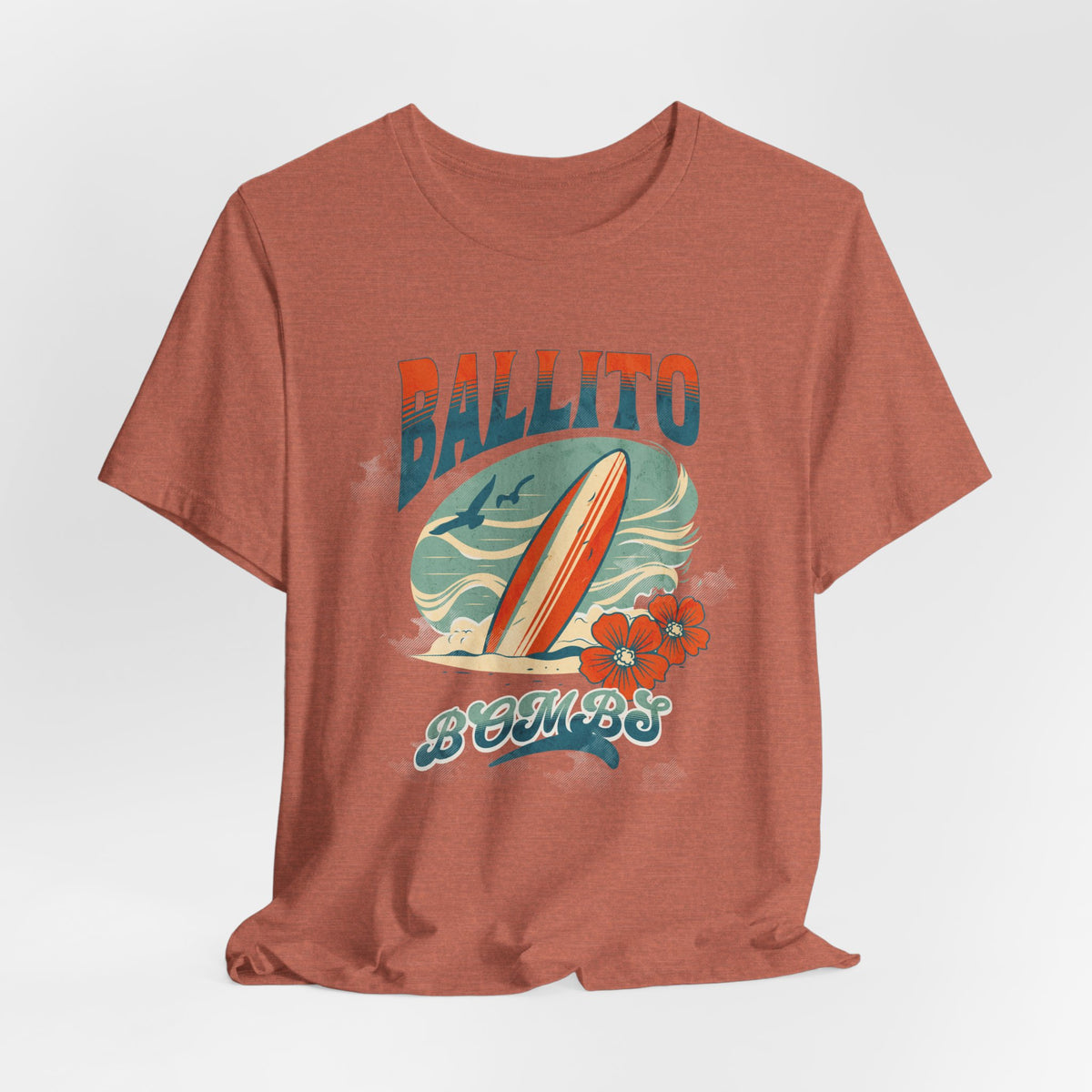 Ballito Bombs Surf T-Shirt — South African Surf Graphic Tee