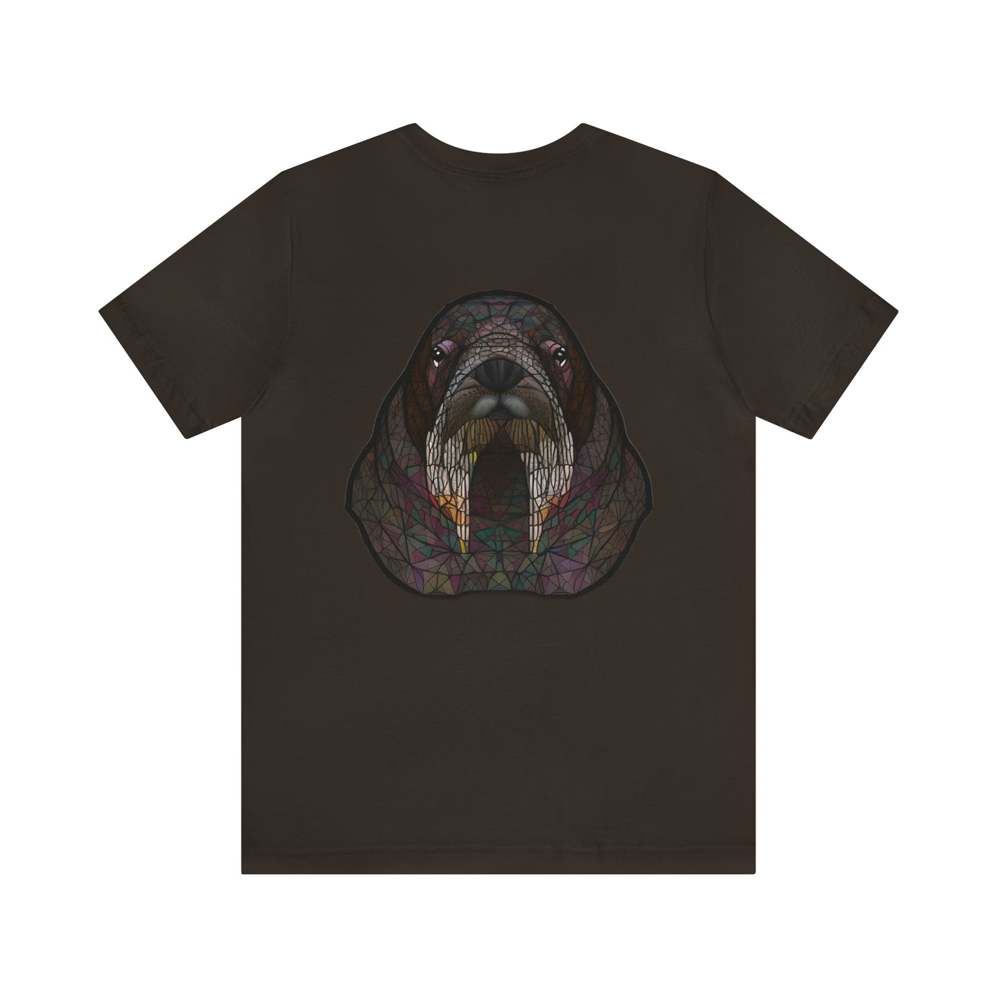 Unisex Jersey Short Sleeve Cotton Tee - GEOMETRIC WALRUS - 12 SECONDS APPAREL