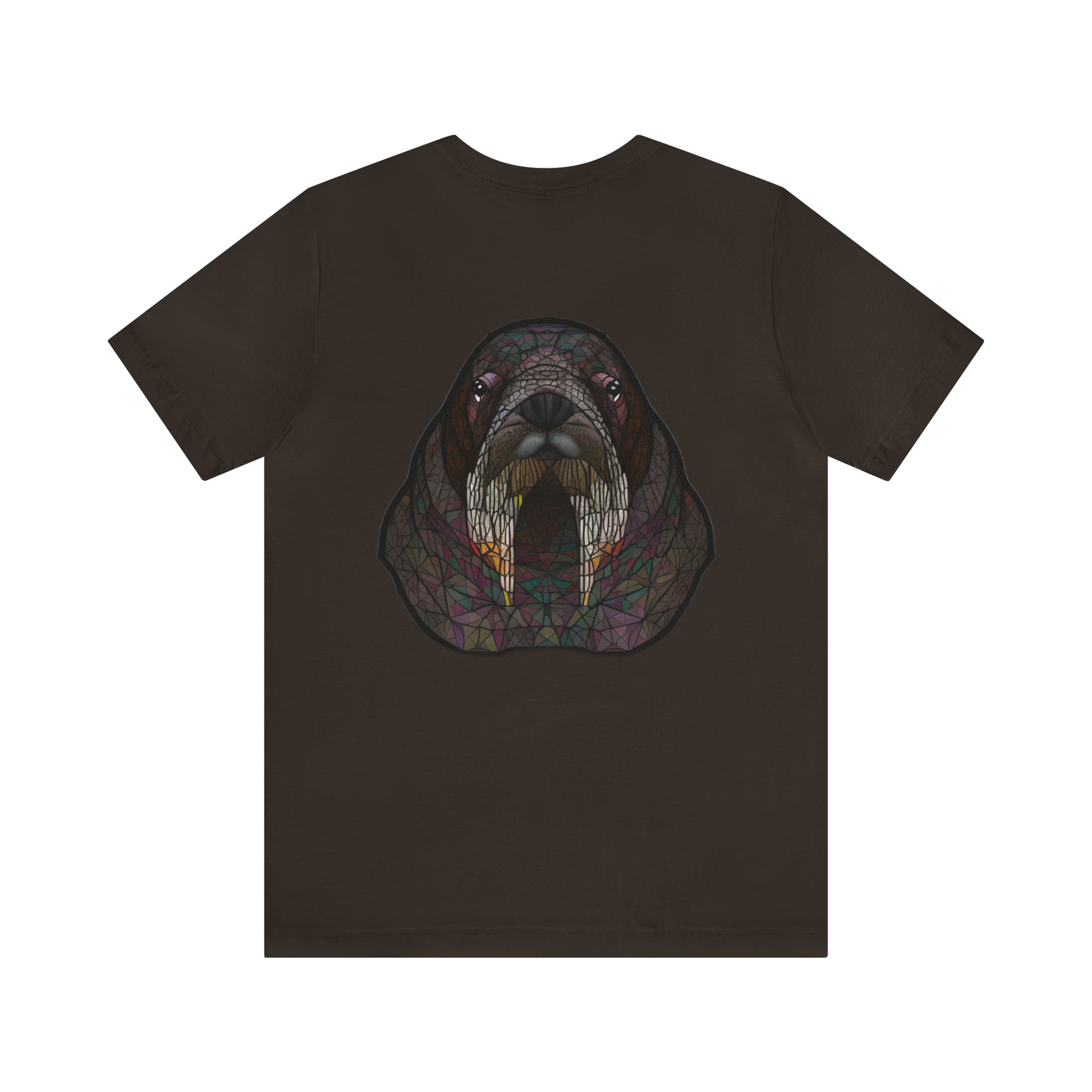 Unisex Jersey Short Sleeve Cotton Tee - GEOMETRIC WALRUS - 12 SECONDS APPAREL