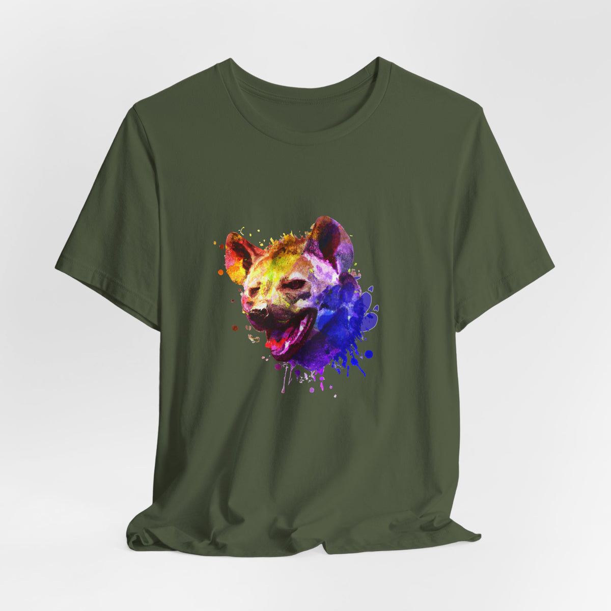 Hyena T-Shirt — Colourful African Wildlife Graphic Tee