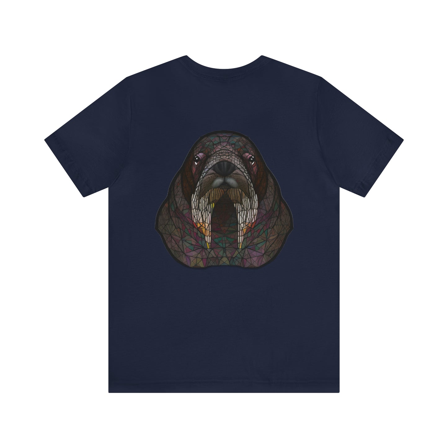 Unisex Jersey Short Sleeve Cotton Tee - GEOMETRIC WALRUS - 12 SECONDS APPAREL