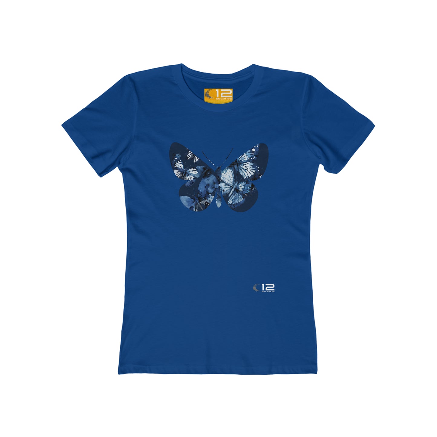 Women's The Boyfriend Tee - BUTTERFLY COLLAGE - 12 SECONDS APPAREL
