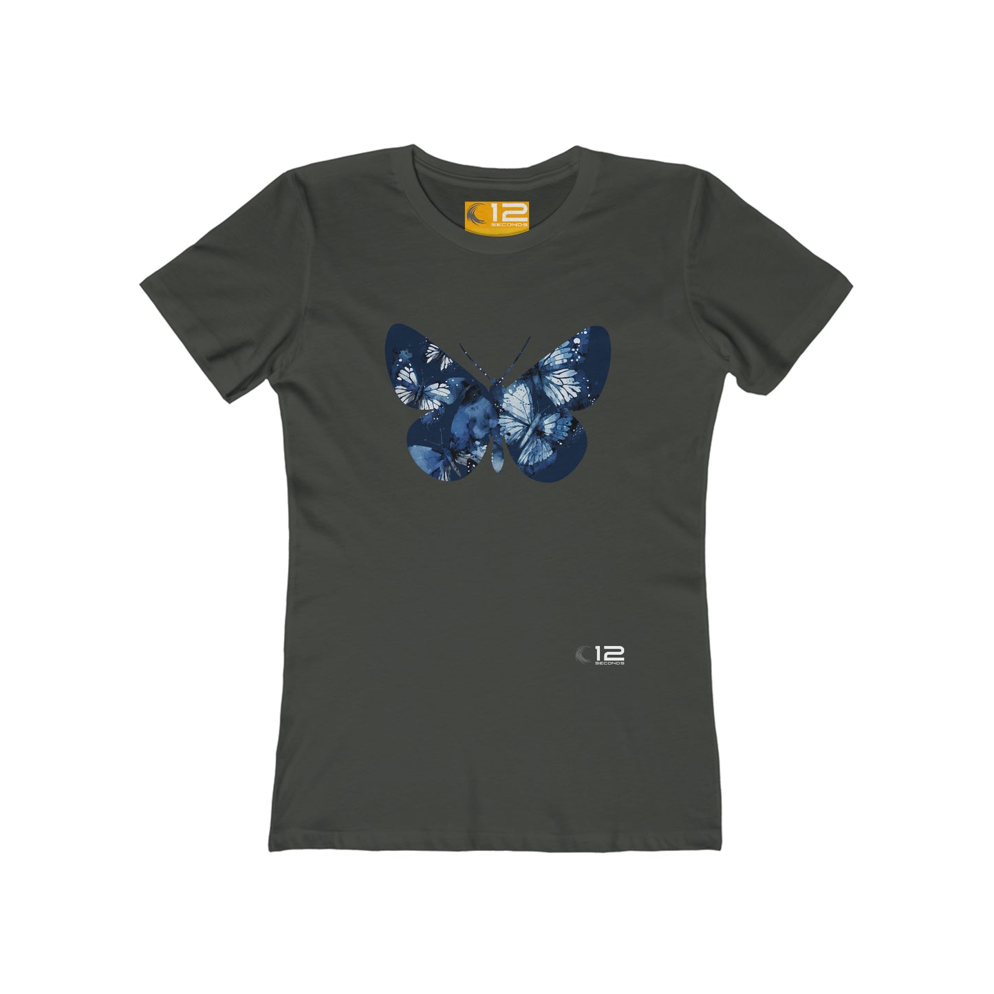 Women's The Boyfriend Tee - BUTTERFLY COLLAGE - 12 SECONDS APPAREL