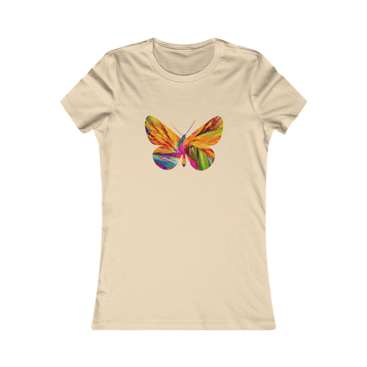 Strelitzia & Butterfly T-Shirt for Women — Floral Tee
