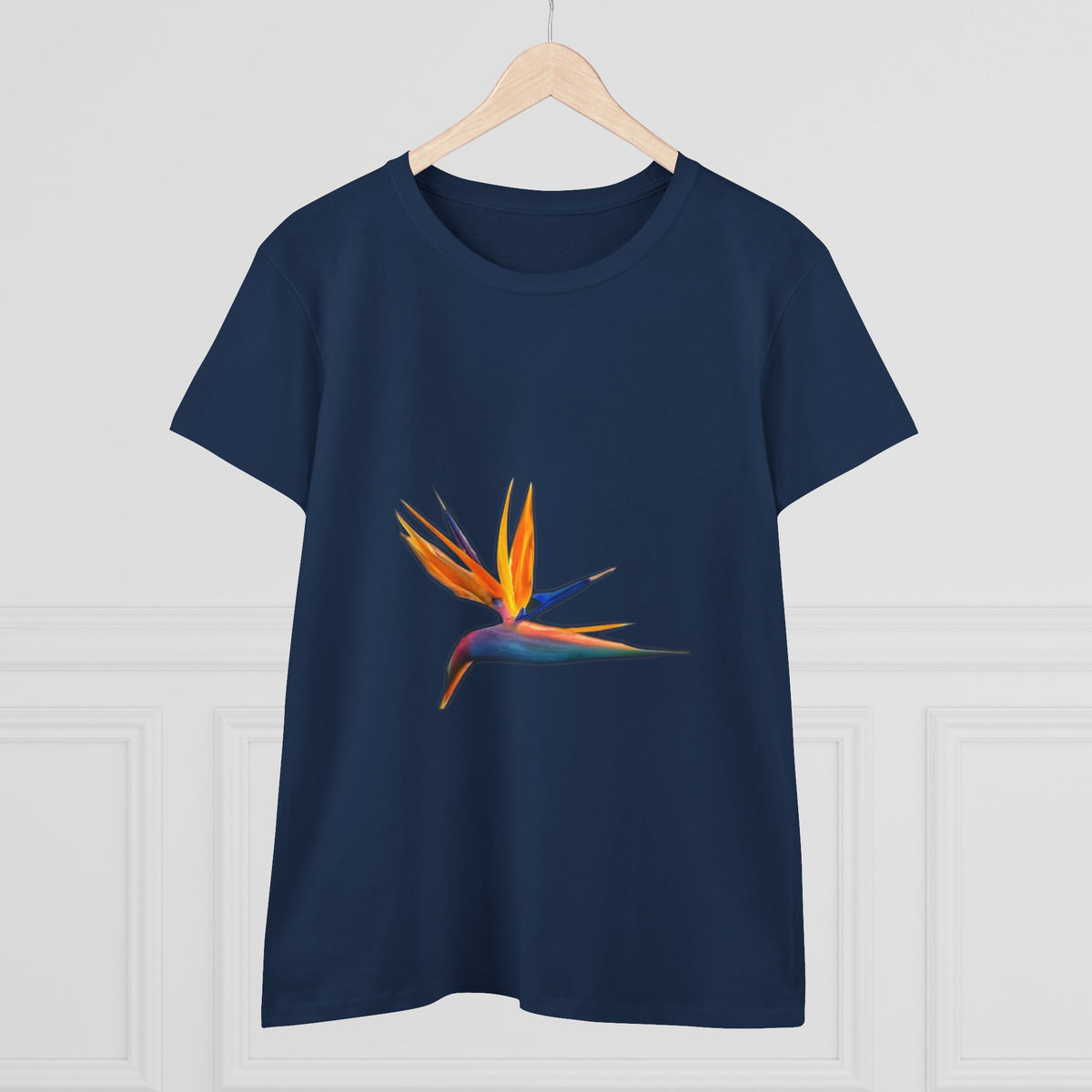 Bird of Paradise T-Shirt for Women — Strelitzia Flower Tee