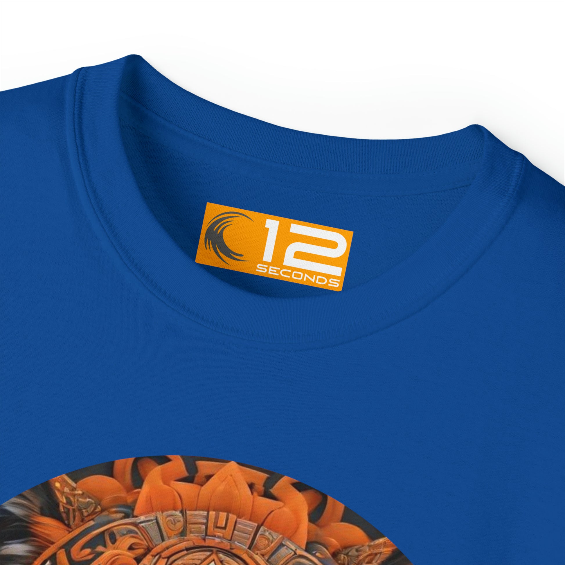 Unisex Ultra Cotton Tee - AZTEC PANTHER - ORANGE - 12 SECONDS APPAREL