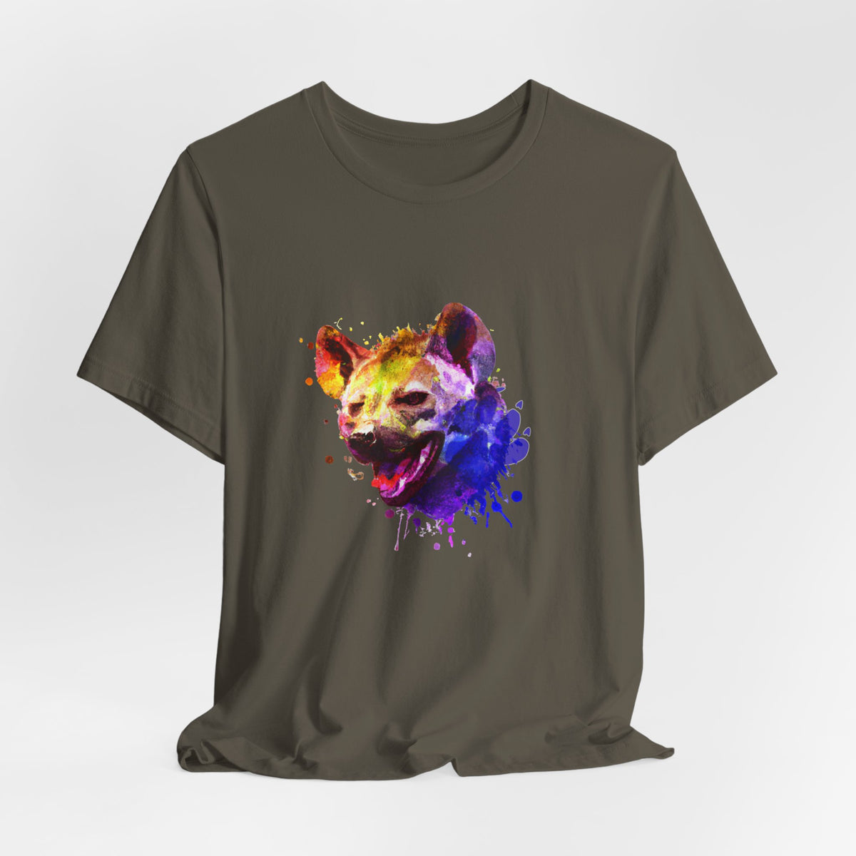 Hyena T-Shirt — Colourful African Wildlife Graphic Tee