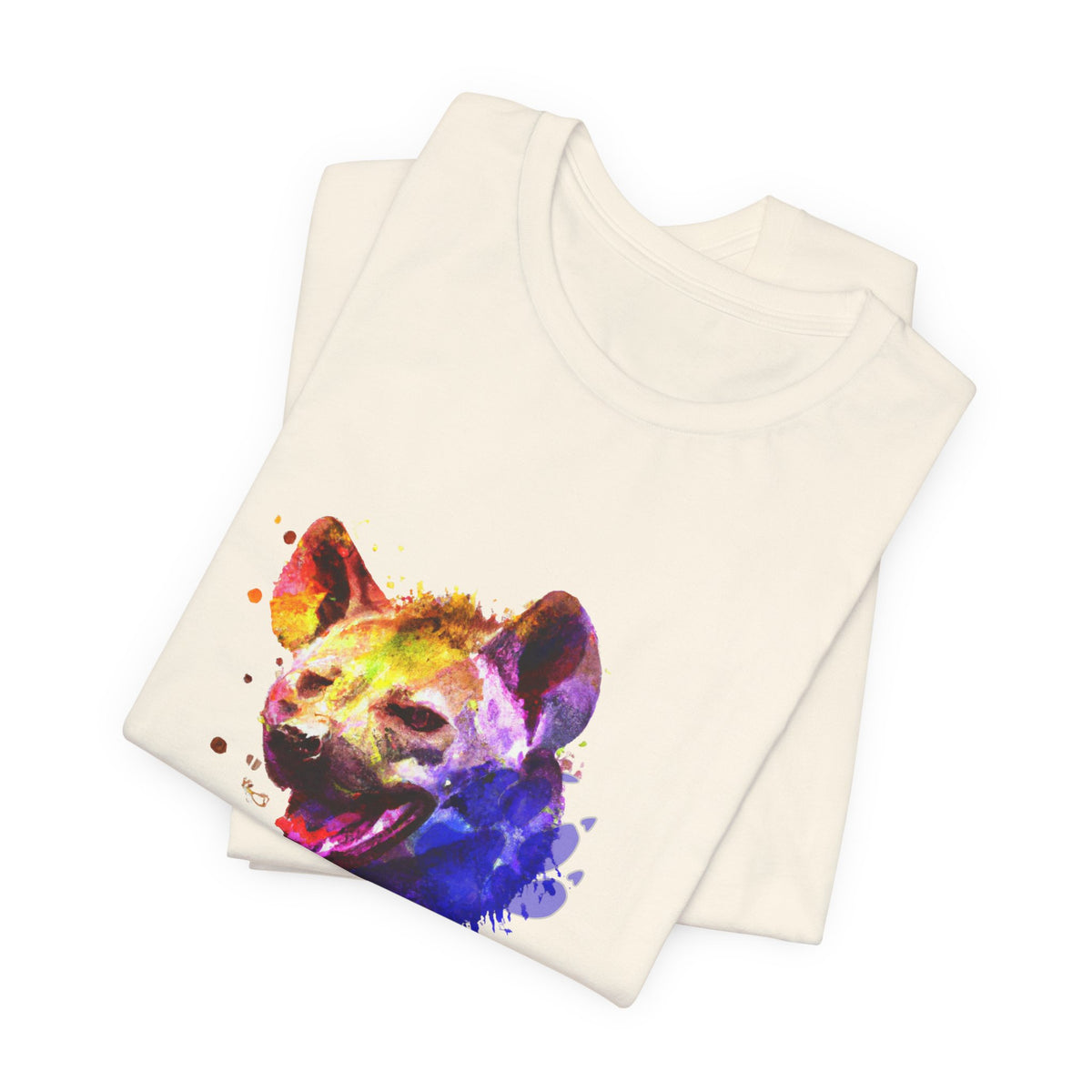 Hyena T-Shirt — Colourful African Wildlife Graphic Tee