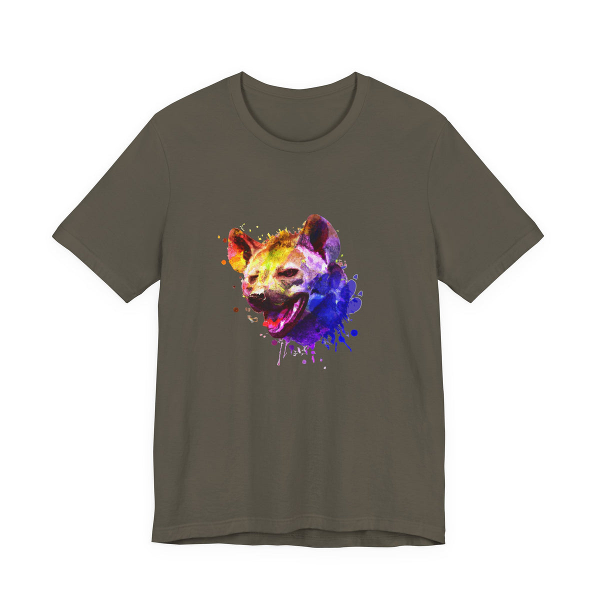 Hyena T-Shirt — Colourful African Wildlife Graphic Tee